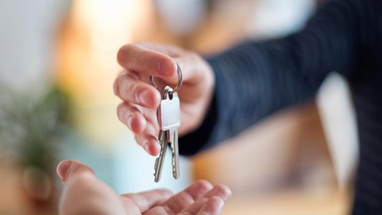 Handing over keys