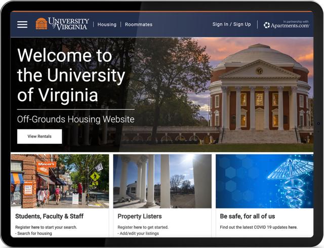 UVA housing site