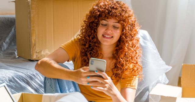 Woman on phone